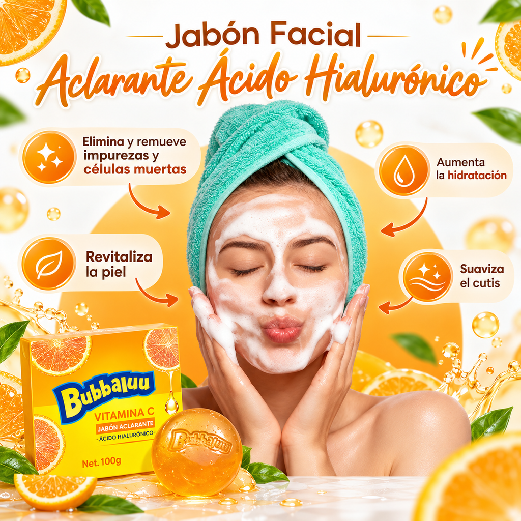 Jabon Vitamina C 100gr - Bubbaluu