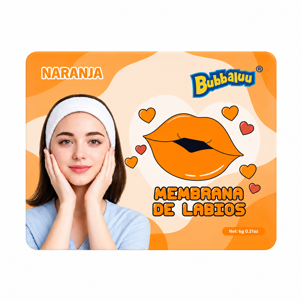 Membrana de Labios Naranja - Bubbaluu