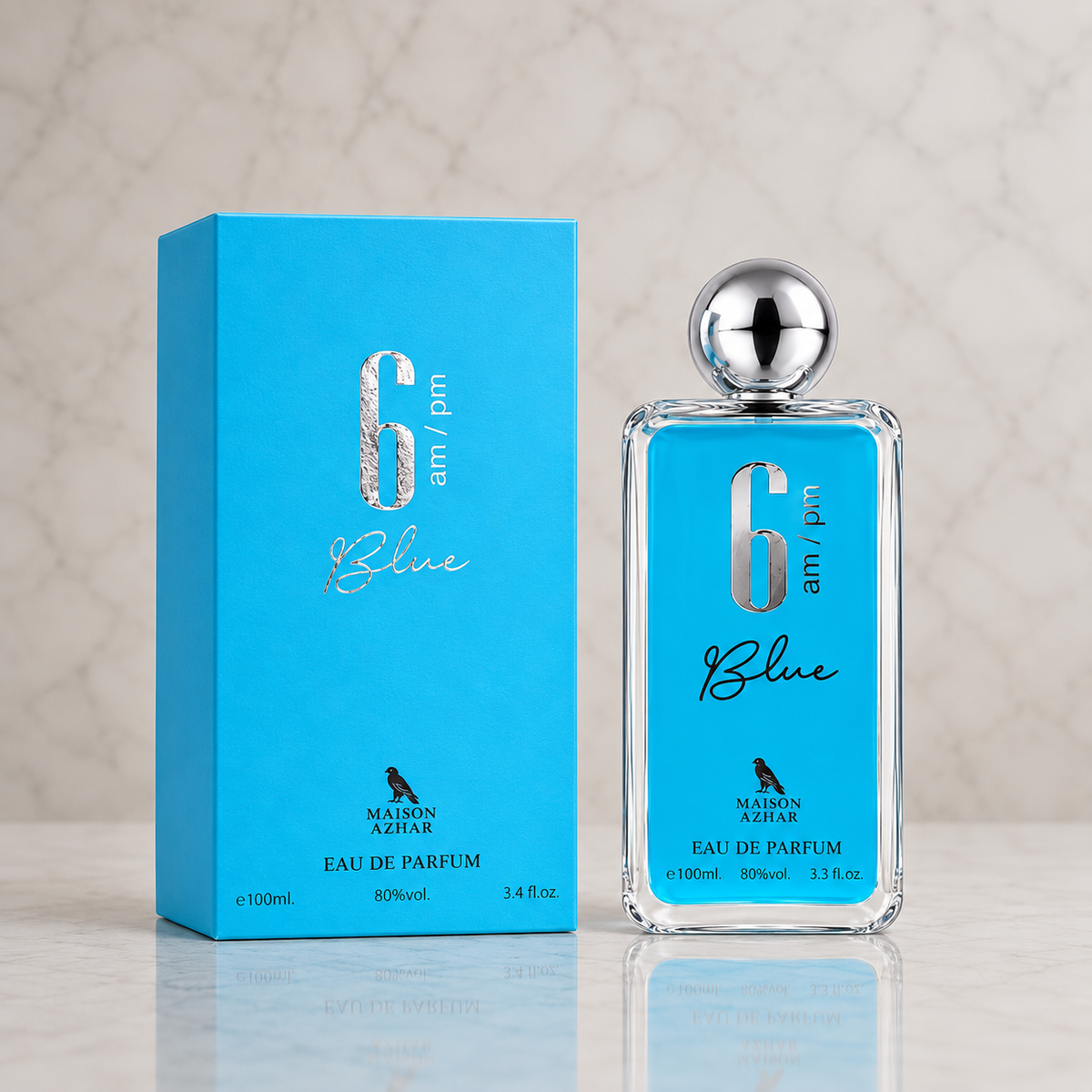 6 AM Blue EDP 100ml - Maison Azhar