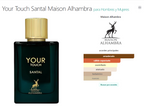 Your Touch Santal EDP 100ml - Maison Alhambra