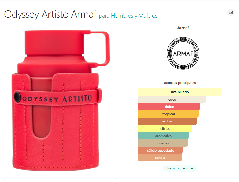 Odyssey Artisto EDP 100ml - Armaf