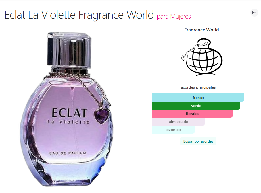 Eclat La Violette EDP 50ml - Fragrance World