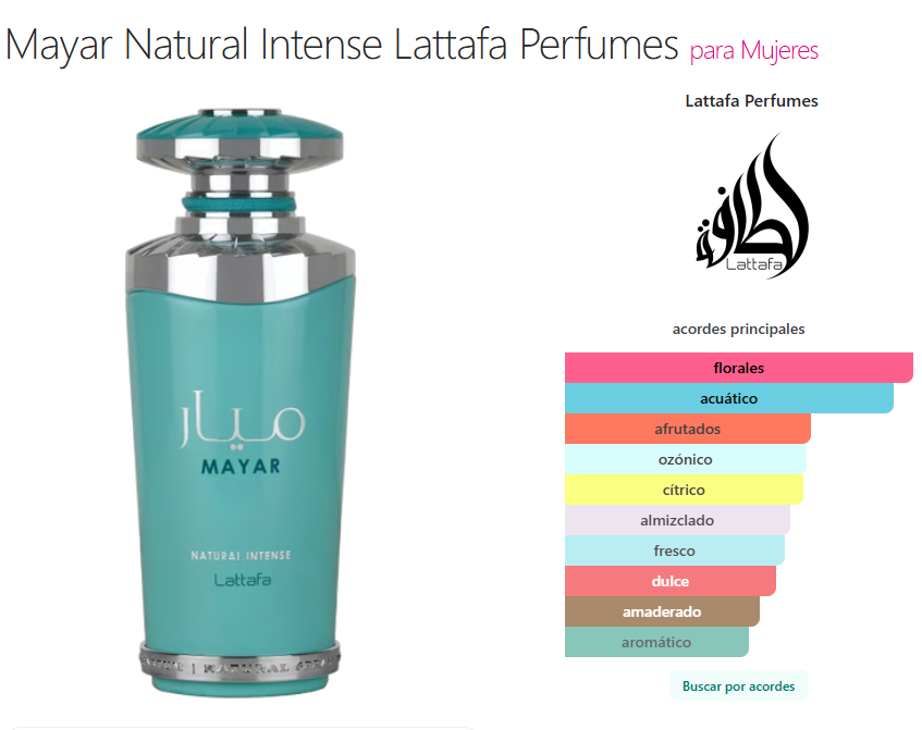 Perfume Spray Lattafa Mayar Intense 200ml